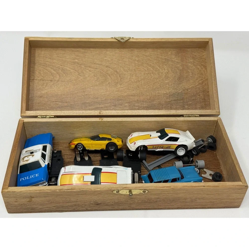 Vintage Matchbox Speed Slot Lot Chassis Bodies Parts Repair aurora ferrari